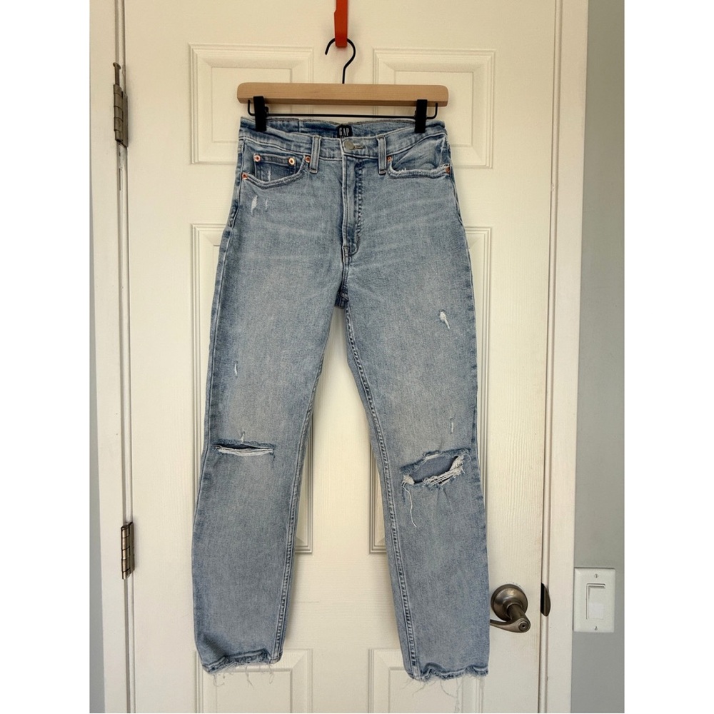 GAP Distressed Cigarette Jeans - Size 28